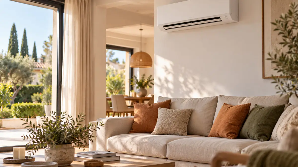Aire acondicionado split y multisplit en una vivienda